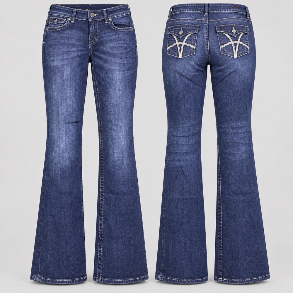 Kut from the Kloth Jeans WOMENS 8 Natalie Bootcut DARK WASH 32/33